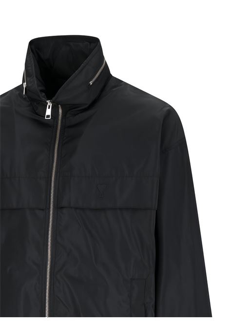 giacca coupe vent uomo nera AMI PARIS | HJK828.PL0039001